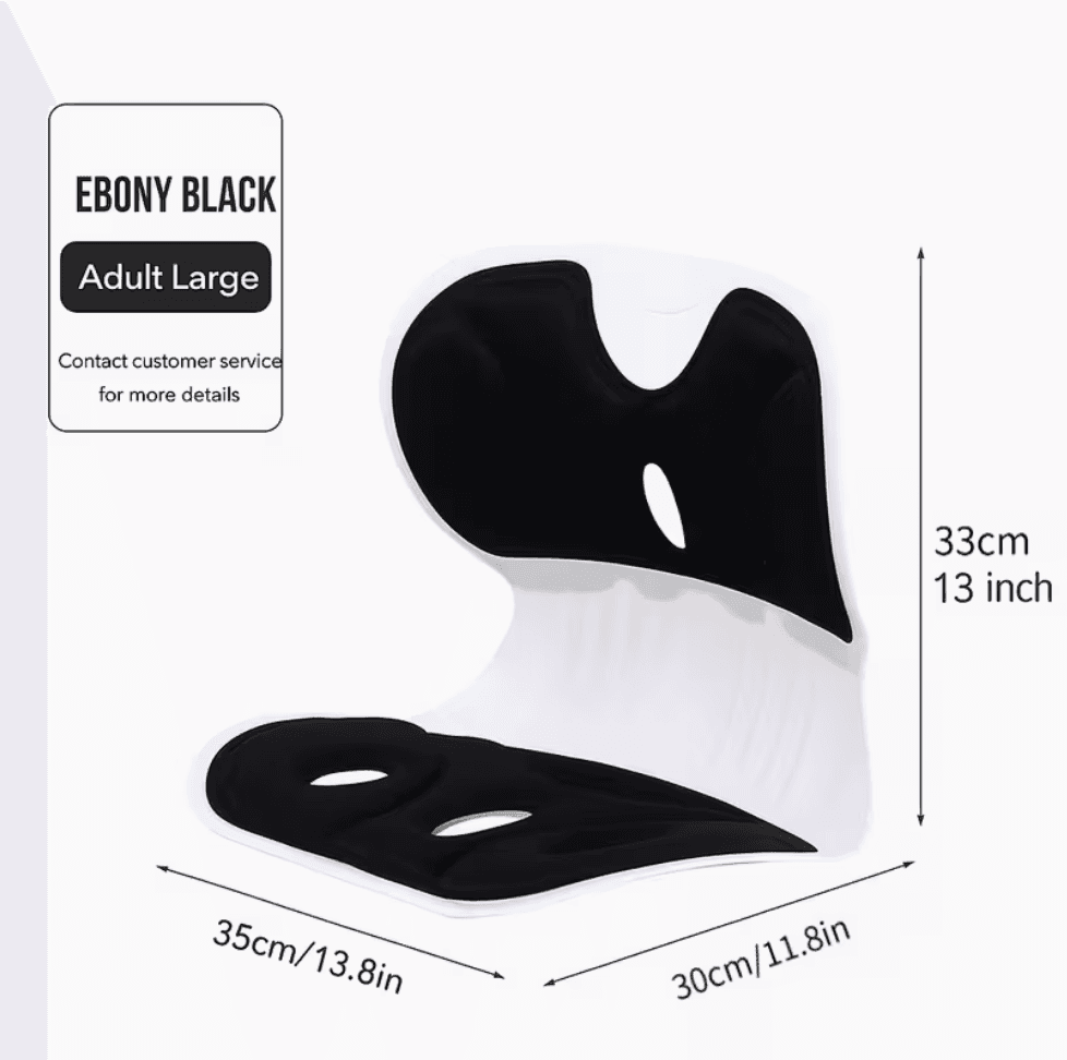 Portable back support mounted on an office chair